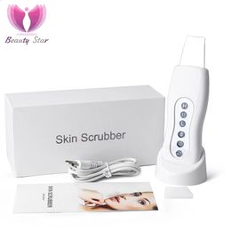 Beauty Star nettoyeur de peau à ultrasons nettoyant pour le visage élimination de l'acné masseur Spa Machine de nettoyage à ultrasons 240226