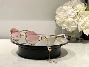 Lunettes de Protection d'inspiration Vintage pour hommes et femmes, lunettes de soleil de styliste de haute qualité, pendentif Miu diamants