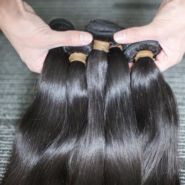 BeautyStarQuality Haute Qaulity Full Cuticle Aligned Raw Hair Virgin Braziian Straight Body Wavy Peruvian Real Human Hair Expenstio217U