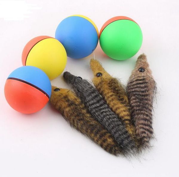 Balle de castor chien chat belette motorisée balles roulantes amusantes jouets pour animaux de compagnie enfants sautant amusant jouet mobile SN3002