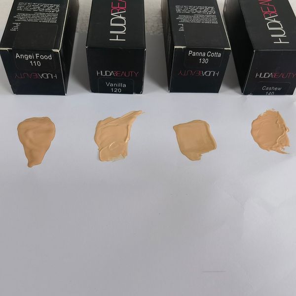 Marca maquiagem 4 colores maquillaje base resaltador corrector base líquida de cobertura media