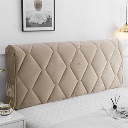 Bed hoofdeinde slipcover protector stofdichte dikke bed kophutomslag comfortabele hoofdeinde kussendeksel vaste kleur slaapkamer decor 23122222