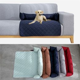 Lit Matelas Chat Coussin Imperméable Doux Couverture Amovible Oreiller Chenil Chien Pet Chiot Coussin Tapis 201223