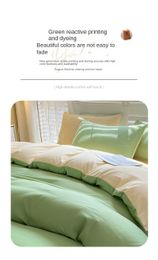 Produits de lit Feuilles de couleurs solides en coton en coton recouvertes de broyage en laine trois ensembles de dortoirs étudiants quatre saisons générales en gros