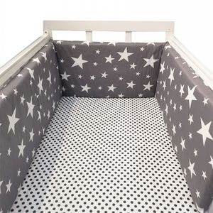 Bedrails 20030 cm baby wieg hek hek katoenen bed bescherming leuning dikke bumper one haak krib rond beschermer babykamer decor 230814