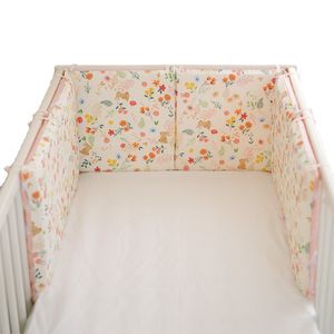 Bedrails 30x30 6pcs bumper voor baby's bed baby beddengoed sets hele wassen geboren beddenje warme bumpers beschermer 0-6m 230816