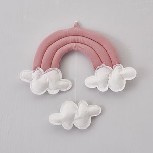 Bedrails babybed rond bumper bar wieg COT COT Room wolken accessoires voor baby beddengoed set speelgoed kinderen krib hanger 230816