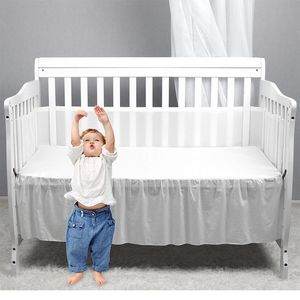 Lit Rails Berceau Pare-chocs Sable Air Mesh Tissu Respirant Doux Ajustable né Ensemble de Literie Infant Chevet Protecteur Chambre Décor 230601