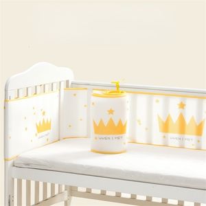 Bedrails Ademende Cribs Veilig Wasbaar Baby's Beddengoed Bumpers Crib Padded Liners Kinderbox voor Kinderen 230612