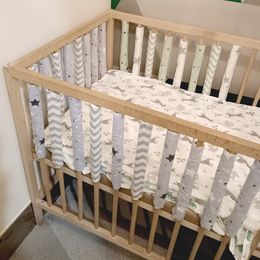 Bed Rails In Voorraad 12 stks/partij Baby Bed Crib Bumper Baby Crib Keeper baby Baby Beddengoed Nachtkastje Beschermende Bed Anti-botsing Barrière Cove 230612