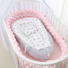 Rieles De Cama Portátil Bebé Nido De Dormir Nacido Cuna De Viaje Corralito Cuna Infantil Niño Cuna Colchón Pography Props Juego De Cuna 230601