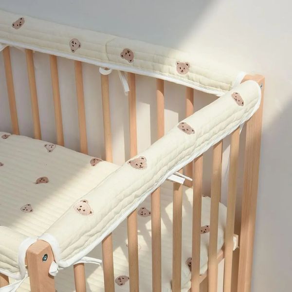 Barrières de lit protection coton sécurité doux au toucher doublure de berceau pour bébé fournitures de maternelle 230928