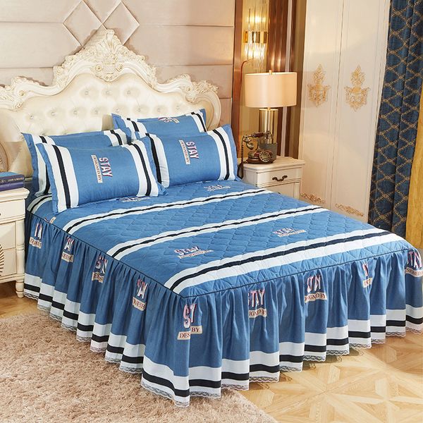 Jupe de lit 100% polyester taie d'oreiller rectangulaire coton housse de coussin literie oreiller protection couverture décoration de la maison en gros 2 ensembles 230330
