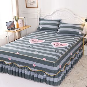Jupe de lit drap de lit 100% coton draps pour lit couvre-lit pur coton draps housse chambre dortoir draps confort draps respirants 230510