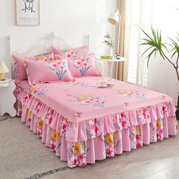 Falda de cama Artículos de cama sábanas colchones ropa de cama de doble cara de tamaño completo 3 artículos de cama 2 fundas de almohada boda 230410
