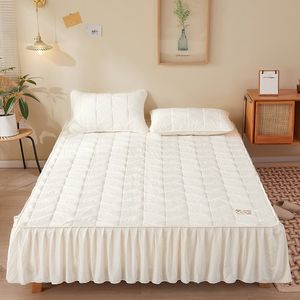 Bed rok categorie een moeder en baby ruwe katoen verdikte sojabonen gewatteerd bed rok beschermende deksel gemonteerde laken bedstemt matras cover 230314