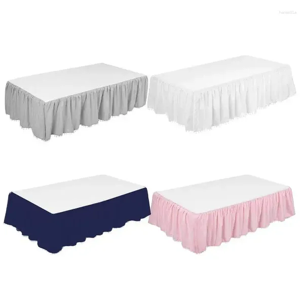 Falda de la cama elegante elástica ruf FLES suave y cómodo envoltura alrededor de la cubierta resistente para desvanecer para niños niños pequeños vivero