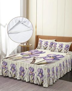 Jupe de lit vintage iris papillon