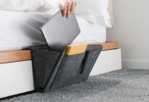 Bedopbergtas Zakvilt Nachtkastjehanger Bed Tafel Slaapbank Slaapkamer Matras Antislip Organizer Houders met 2 Binnenzakken5103307