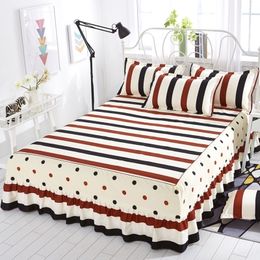 Bedcover Cubrecama Bed -sprei beddenkamers mode katoenen rok enkele prinses plaatbed rok 1,81,52,0 m meter. Y200423