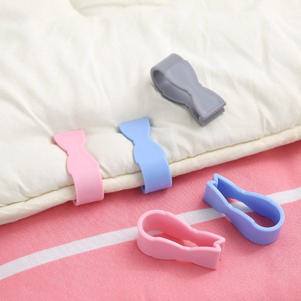 Ropa de cama 6pcs / Sets Plástico sin pines antideslizante Sábana Abrazadera Antideslizante Sábanas Pinza Edredón Hebilla fija Manta Sofá Paño Clip de fijación Edredones Titular de la cubierta ZL0632