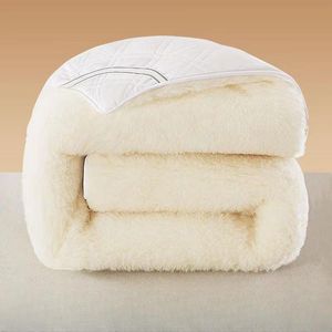 Literie Ensembles de literie Couverture de créateur Australie Matelas en pure laine 1,5 mètres Tapis de couchage domestique 1,8 rembourré Tapis chaud d'hiver rembourré avec plaque en polaire d'agneau