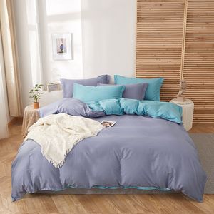 Beddengoed sets 100% katoenen dekbedovertrek Nauwsluitende bedmatrasbescherming Zacht en comfortabel Effen kleur Fourpiece Set 230725