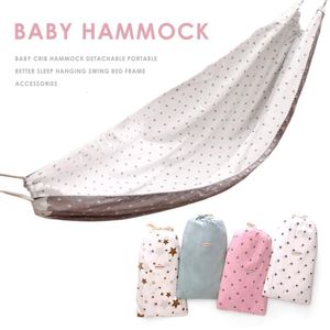 Ensembles de literie 100x130cm Lit de bébé Hamac Détachable Portable Meilleur Sommeil Suspendu Balançoire Cadre de Lit Accessoires Pour Bébés Super Actifs 230309