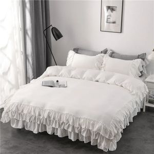 Parure de lit en coton, ensemble de literie 2023, doux pour la peau, blanc pur, taille japonaise, housse de couette, 231020