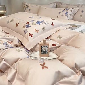 Ensembles de literie 2024 Butterfly Down Cotton Cover Beddin absert d'oreiller extra-large Textiles de maison