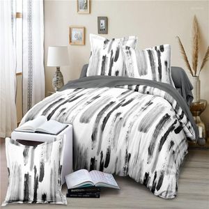 Ensembles de literie 3 pièces reine roi simple Double Twin pleine taille ensemble de housse de couette taies d'oreiller pas de draps Style européen imprimé