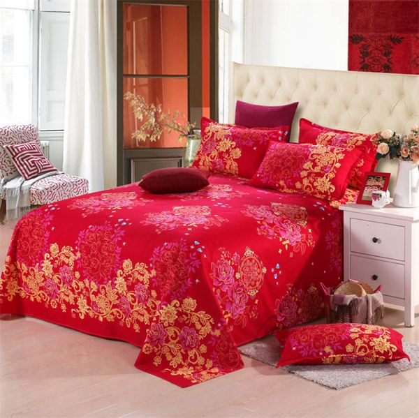 Set di biancheria da letto Set di lenzuola da 3 pezzi 1 pezzo di lenzuola piatte e 2 pezzi di federa Biancheria in cotone lavato Soft Comfort Cover Double Queen Size 221115