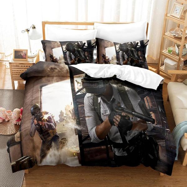 Ensembles de literie 3D joueurs de jeu housse de couette garçons adolescents roi ensemble de couette couette chambre décor pour jeunesse homme Gamer chambre