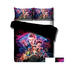 Beddengoed stelt 3d Stranger Things Set Duvet ers Pillowcases Science Fiction Movies Coverter Bed Linenno Sheet 201210 Drop levering ho dhhcj