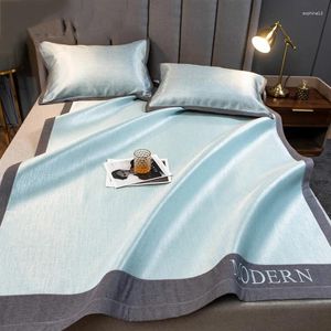 Beddengoed sets 3 stks koele mat ijs zijden matras zomer natuurlijk pure rattan veer dual-gebruik 1,5/1,8 m gras bamboe huishouden