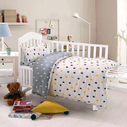 Ensembles de literie Ensemble de lits bébé 3 pièces adapté aux lits en coton pour enfants nés 230329