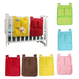 Beddengoedsets 45 35 cm cartoonkamers kinderdagverblijf hangende opbergzak luierpocket voor geboren wieg set baby cot bed organisator speelgoed speelgoed