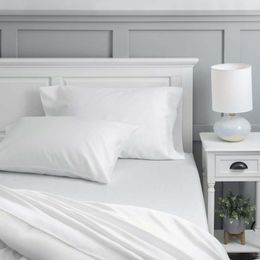 Beddengoed stelt 500 draadtelling triblend met lyocell bedbladset Queen Arctic White 230818
