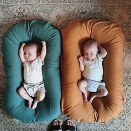 Ensembles de literie 7545cm born Baby Lounger Portable Baby Nest Bed Pour Filles Garçons Coton Berceau Toddler Bed Baby Nursery Carrycot Co Sleeper Bed 230413