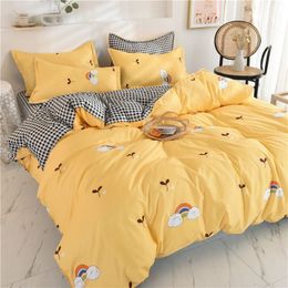 Juegos de cama Juego de cama para adultos Juego de ropa de cama 2/3/4/5 piezas Funda nórdica Cama Sábana plana Funda de almohada individual Full Queen King tamaño familiar 220908