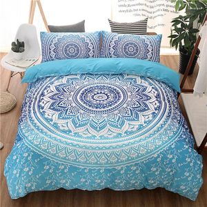 Ensemble de literie Aggcual Bohemian King Size Set Luxury Mandala National Style Hover Couverture Double lit Textile imprimé BEDIL