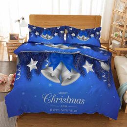 Sets de ropa de cama Aggcual Christmas Set Luxury Double Bed Home Lindo Regalo Regalo Decoración de textiles de dibujos animados
