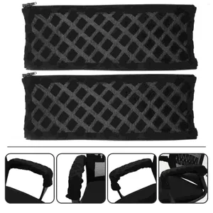 Conjuntos de ropa de cama Mangas de reposabrazos Funda para silla de juegos Sillón Reposabrazos Oficina Escritorio negro Protectores a prueba de polvo Sillas Cubiertas de manijas