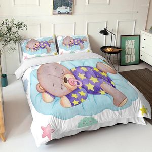 Juegos de cama para bebés Juego de bebés 3D Imperio de diseño para dormir con estampado