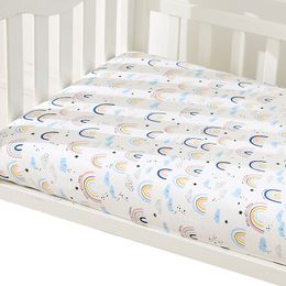 Beddengoed sets babybladen 140x70 cm matras cover jersey gebreide katoenbedje gemonteerde laken peuter set krib geboren kinderen linnen 230301