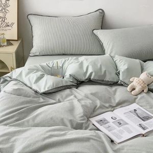 Beddengoed sets bed linnen zomer dubbele quilt cover driedelige kit negische stijl mode en comfortabele boetiek meubels benodigdheden