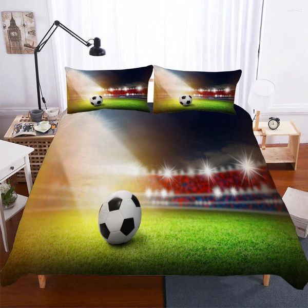 Conjuntos de ropa de cama Cinacines K Calidad al por mayor Super Soft Sports Serie de moda gruesa de alta gama 3D Single Doble Person Bed