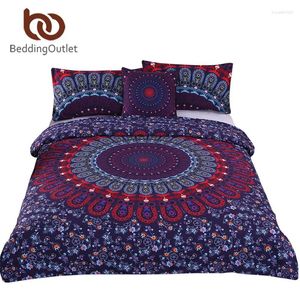 Beddengoedsets BeddingOutlet Love Stretches Boho Set Boheemse stijl Retro dekbedovertrek en kussensloop Twill Twin Full Queen King Sale