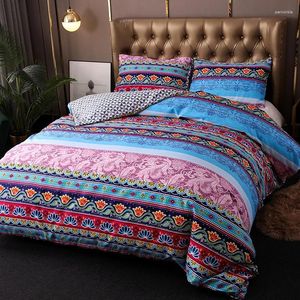 Beddengoed sets Boheems etnisch met kussensloop dekbedoverdeksel Set Geometric 240x220 King Size Couple Quilt Covers (geen laken)