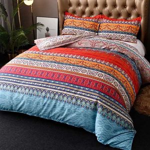 Beddengoedsets Boho Patroon Dekbedovertrekset Zacht microvezeldekbedovertrek met ritssluiting Hoekbanden 231215